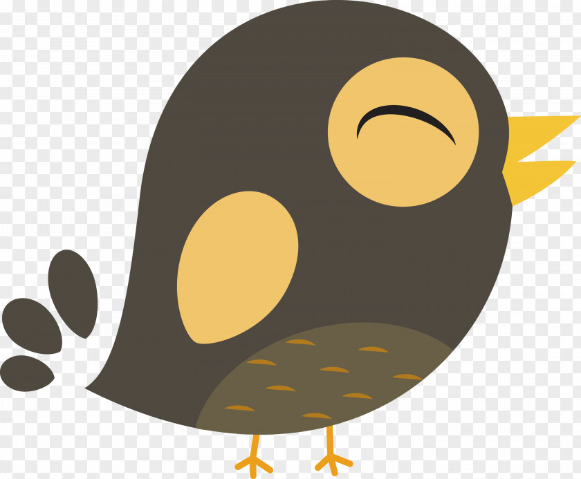 Birds Beak Flightless Bird Owl M Yellow PNG