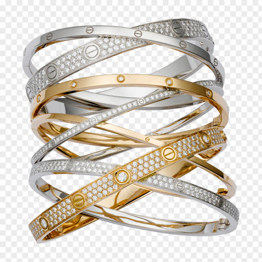 Bracelet Cartier Earring Love Bangle PNG