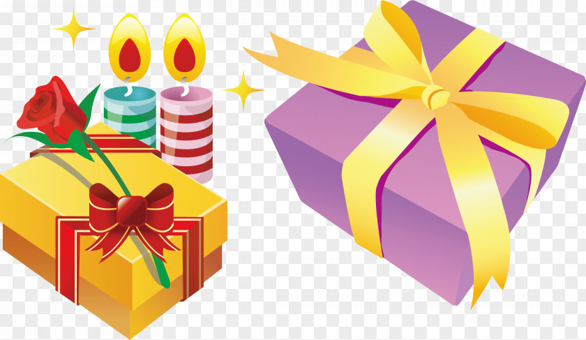 Candle Gift Box Christmas Adobe Illustrator PNG