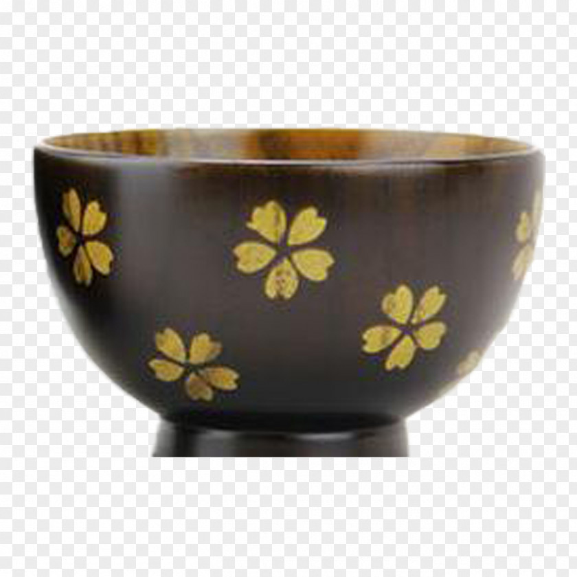 Cherry Tree Bowl Wood Tableware Spoon PNG