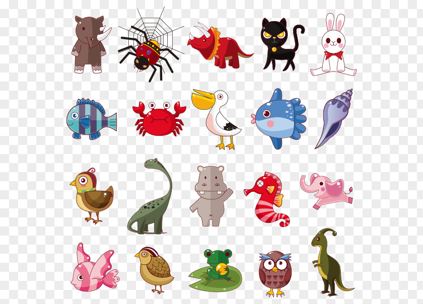 Cute Animals Cartoon Royalty-free Illustration PNG