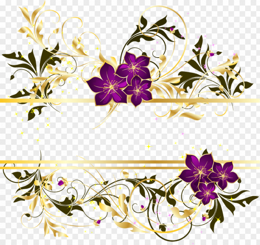 Gold Floral Arabesque Idea PNG