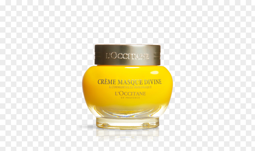 Mask L'Occitane En Provence Immortelle Divine Cream Lip Balm Moisturizer PNG