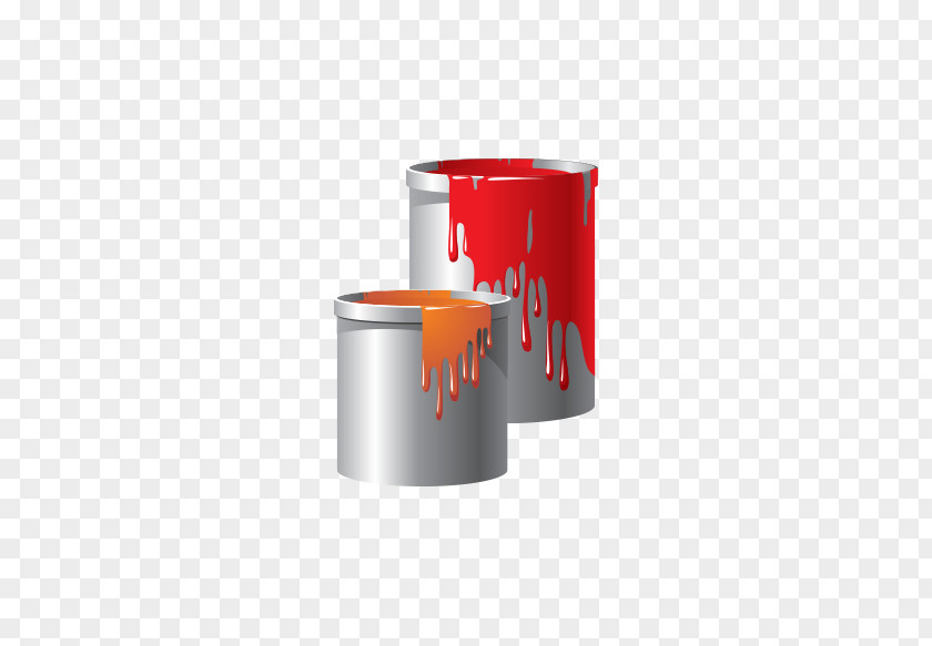 Paint Bucket Paintbrush PNG