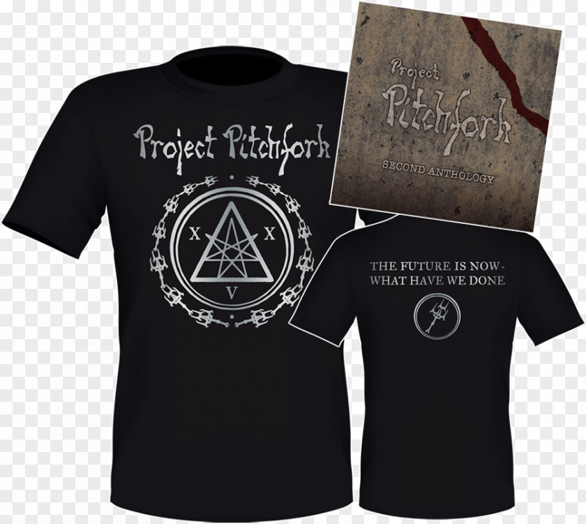 T-shirt Project Pitchfork Second Anthology Logo PNG