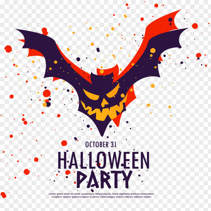 Vector Halloween Bat Download Illustration PNG
