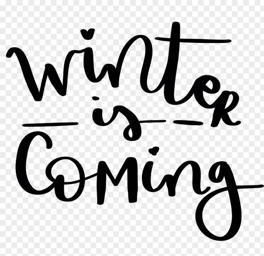 Winter Is Coming The Paradise Corner Logo Calligraphy Clip Art PNG