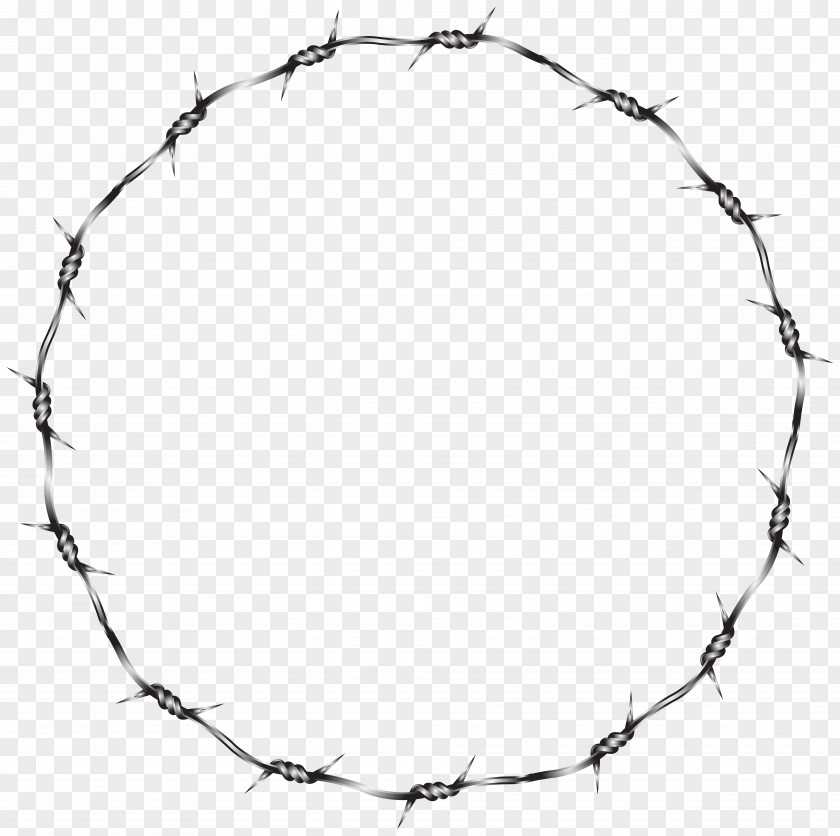 Wire Round Border Transparent Clip Art Image Barbed Fence PNG