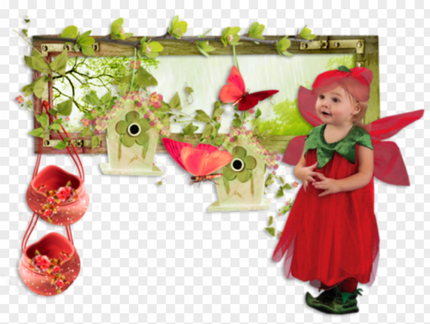 Flowergirl Graphic Toddler Strawberry Costume Floral Design Image PNG