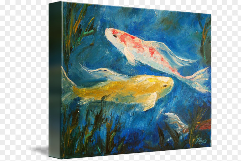 Painting Butterfly Koi Pond PNG