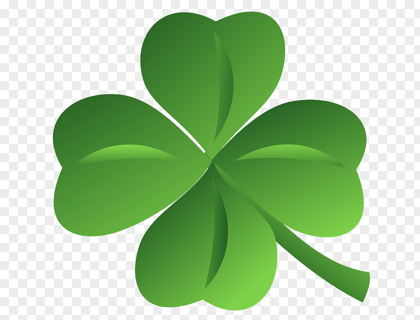 4 Leaf Clover Ireland Saint Patrick's Day Shamrock Clip Art PNG