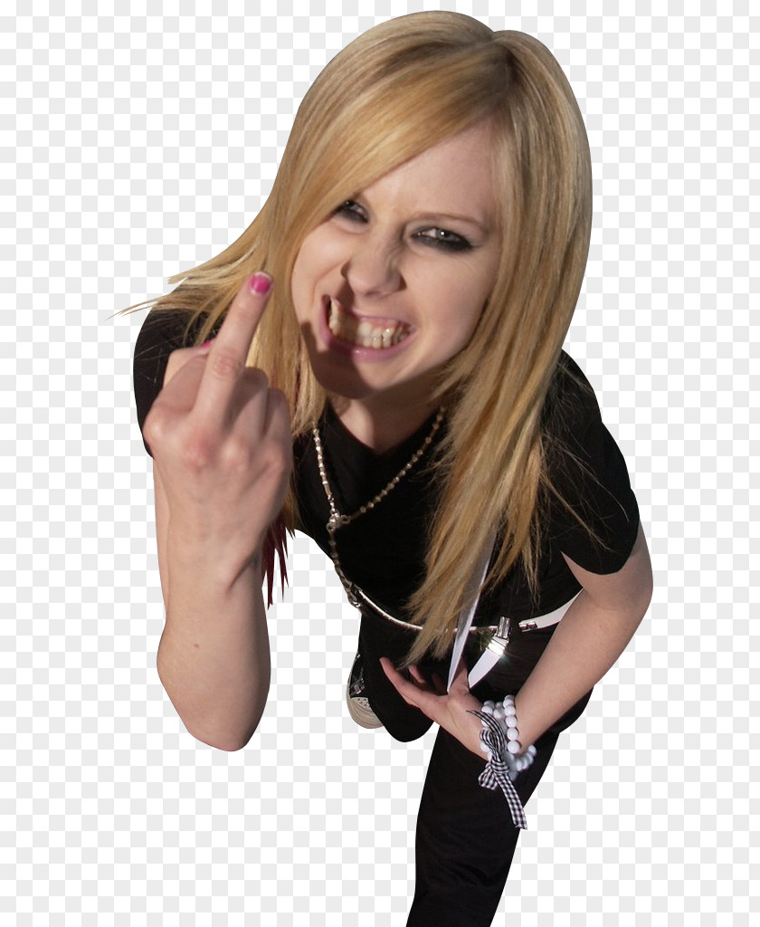 Avril Lavigne Keep Holding On The Best Damn Thing Finger PNG