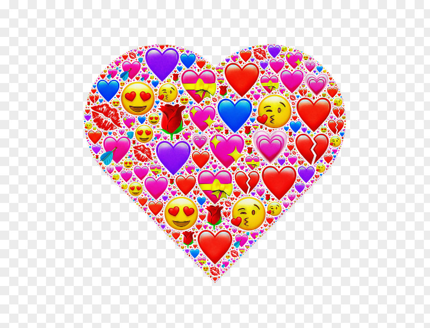 Heart Pattern Love Balloon PNG