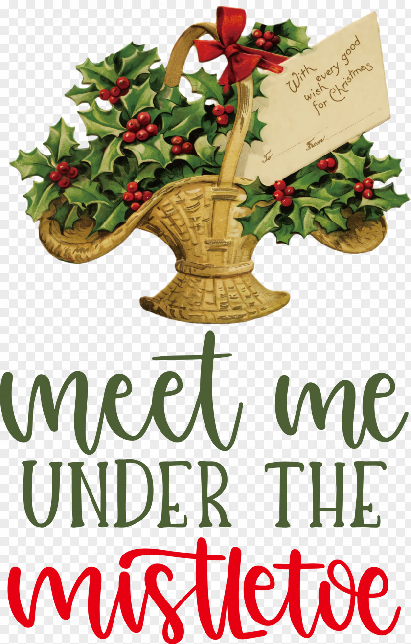 Meet Me Under The Mistletoe PNG