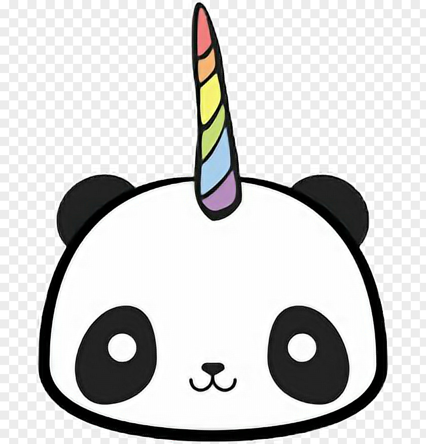 T-shirt Giant Panda Unicorn Kavaii Drawing PNG