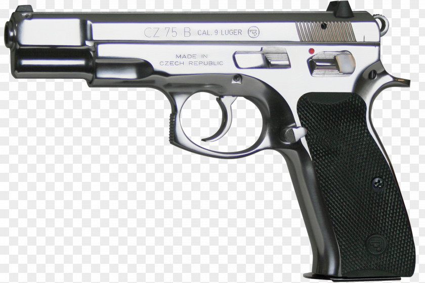 Weapon CZ 75 Česká Zbrojovka Uherský Brod Semi-automatic Pistol 9×19mm Parabellum Firearm PNG