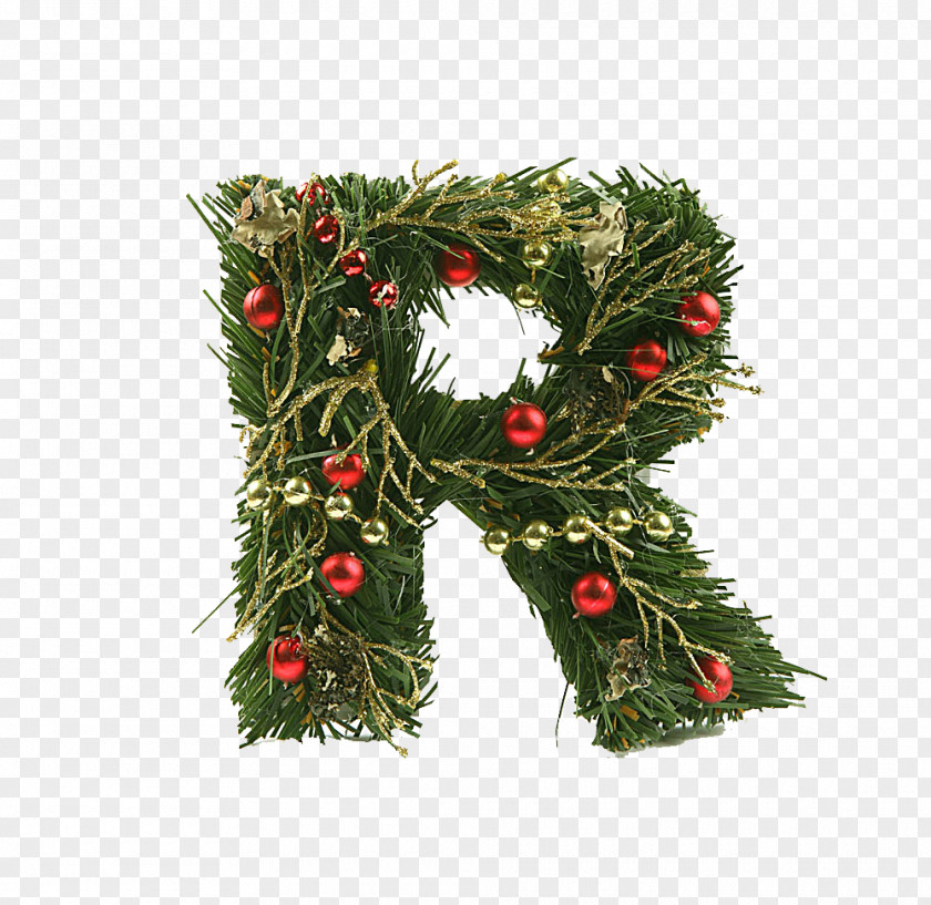 Branches And R Logo Christmas Alphabet Letter PNG