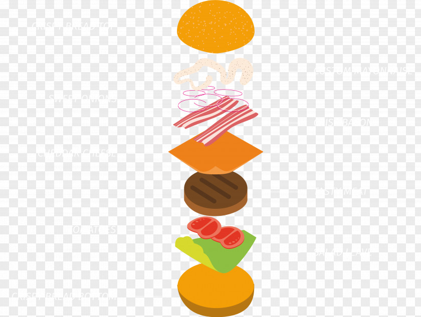 Burger Top View Cheeseburger Hamburger Animated Film Bacon Food PNG