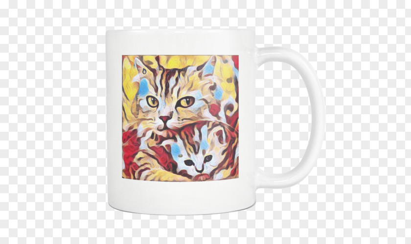 Cat Kitten Artist Mug PNG
