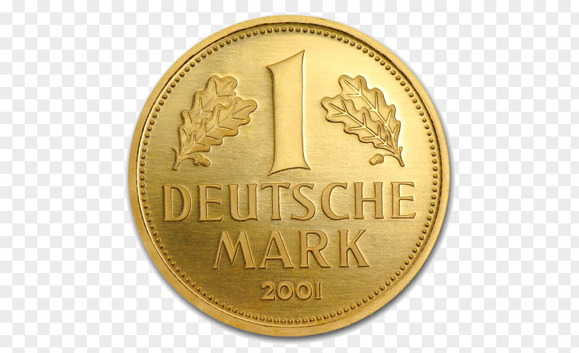 Gold Germany Coin German Mark Silver PNG