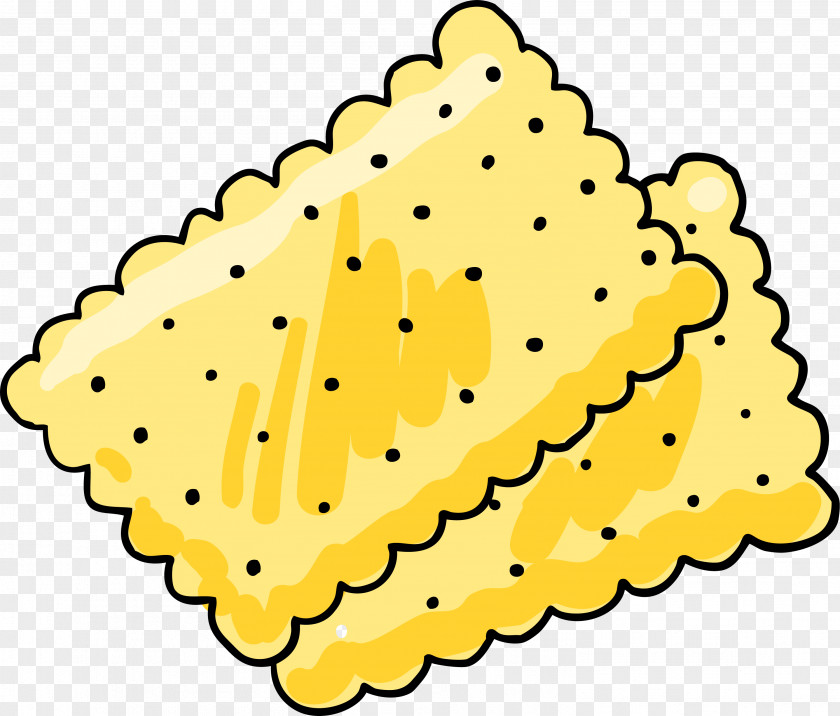 Hand Painted Yellow Biscuit Food Cookie Cracker PNG