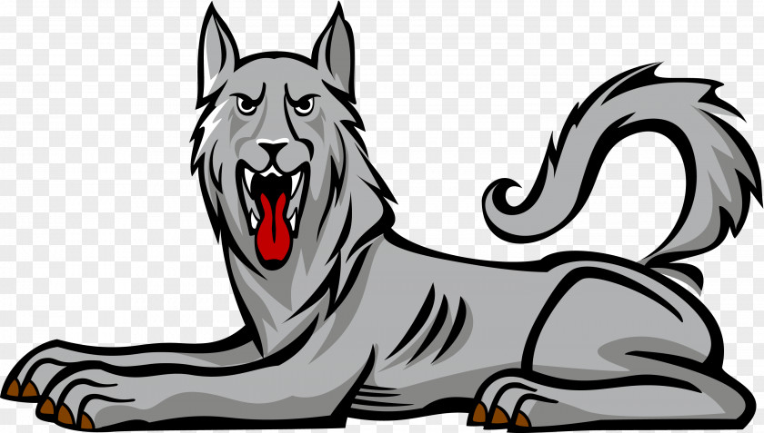 Lie Down Gray Wolf Wolves In Heraldry Coat Of Arms Crest PNG