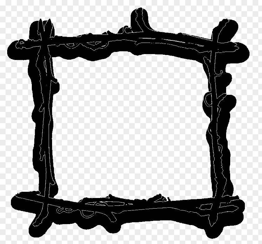 M Picture Frames Image Black & White PNG