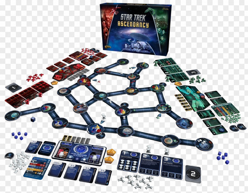 Playing Board Games Gale Force 9 Star Trek: Ascendancy United Federation Of Planets Klingon Game PNG