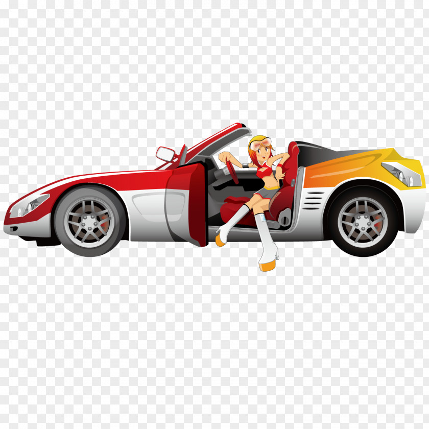 Beauty And Racing Sports Car Vector Motors Corporation Adobe Illustrator PNG