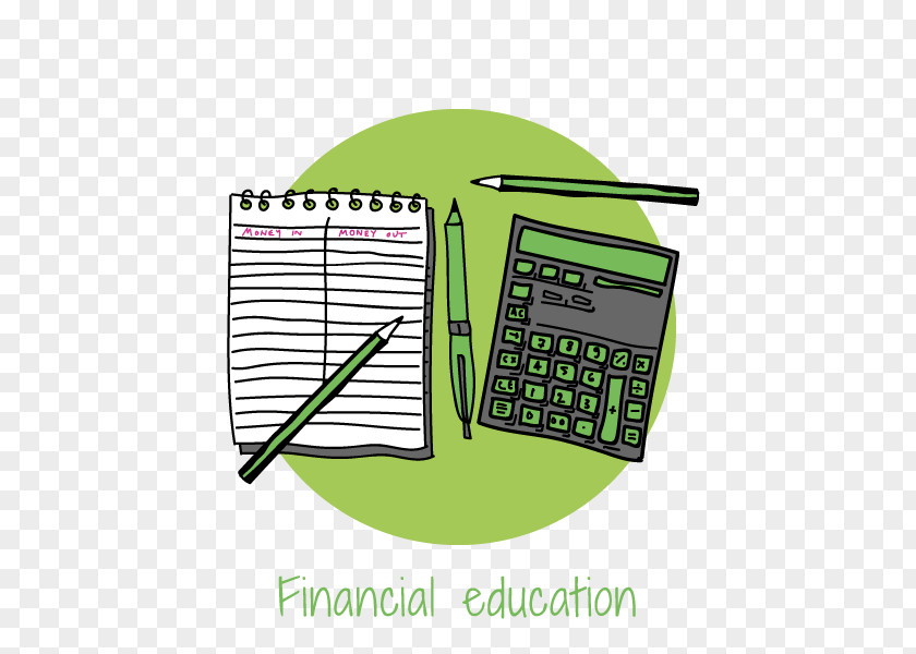 Financial Literacy Calculator Logo Font PNG