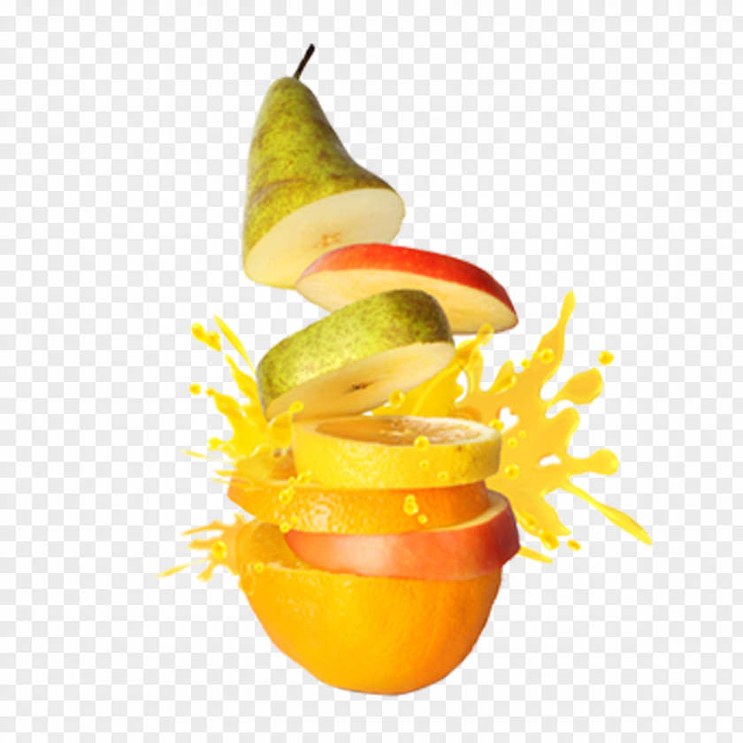 Mixed Fruit Juice Salad Lemon Apple PNG