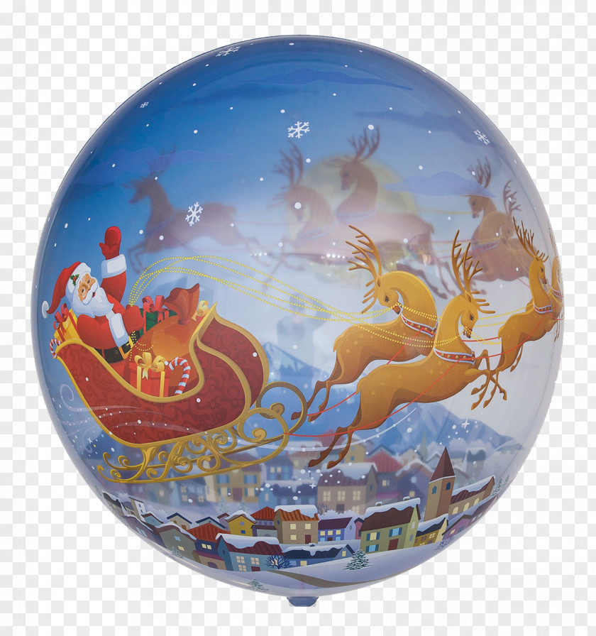 Balloon Toy Christmas Santa Claus Gift PNG