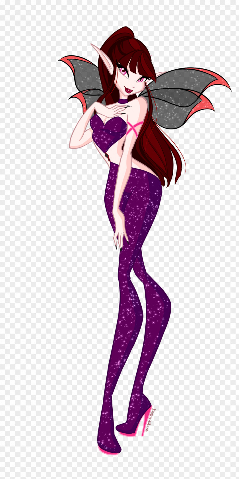 Berry Splash Fairy Cartoon Costume Design PNG