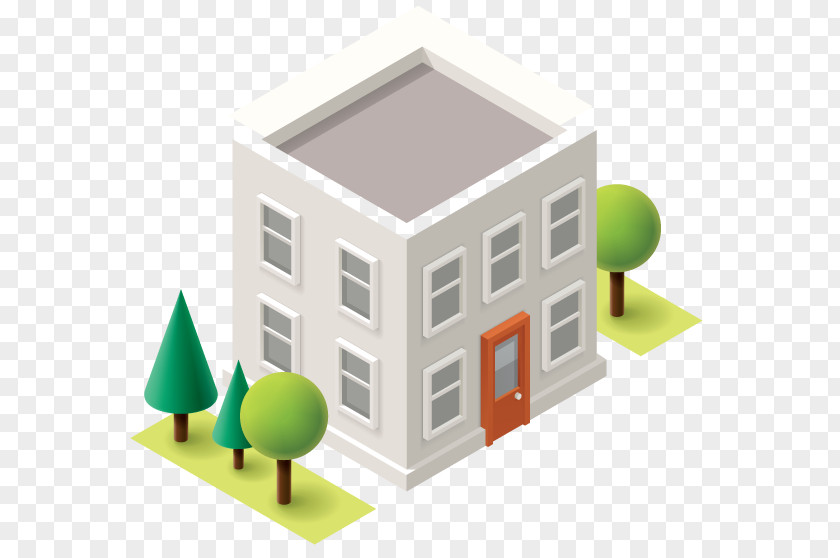 Design Building Isometric Projection House PNG