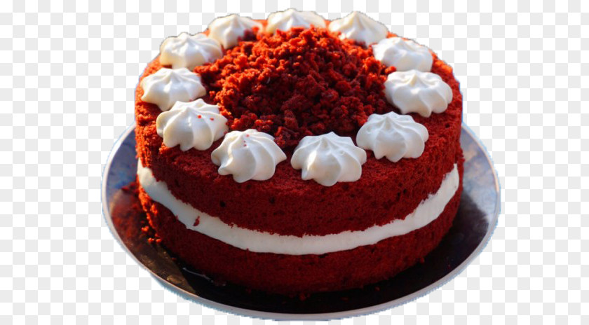 Red Velvet Cake Dessert Computer File PNG
