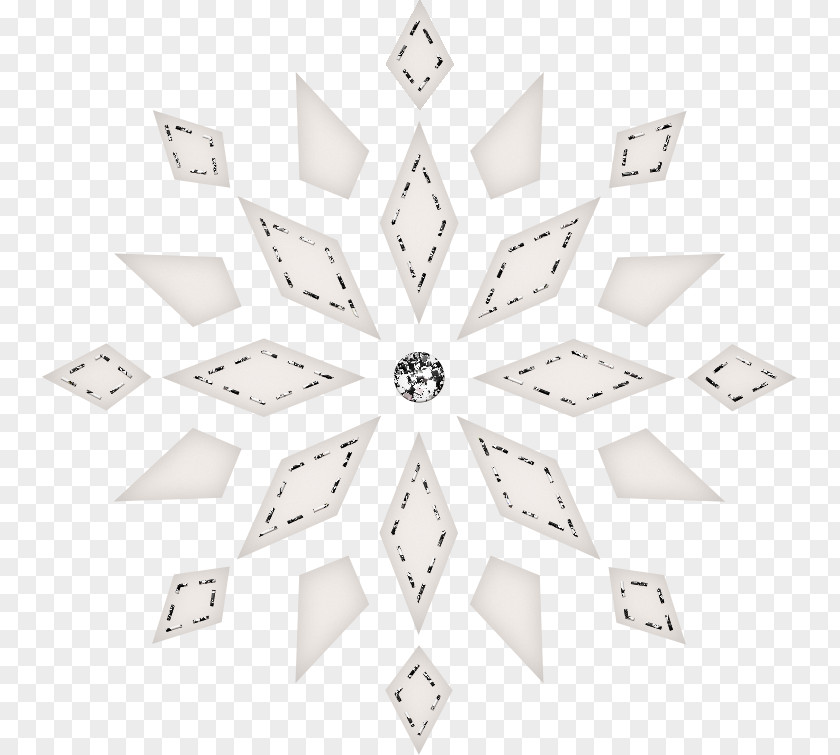 Shiny White Snowflake PNG