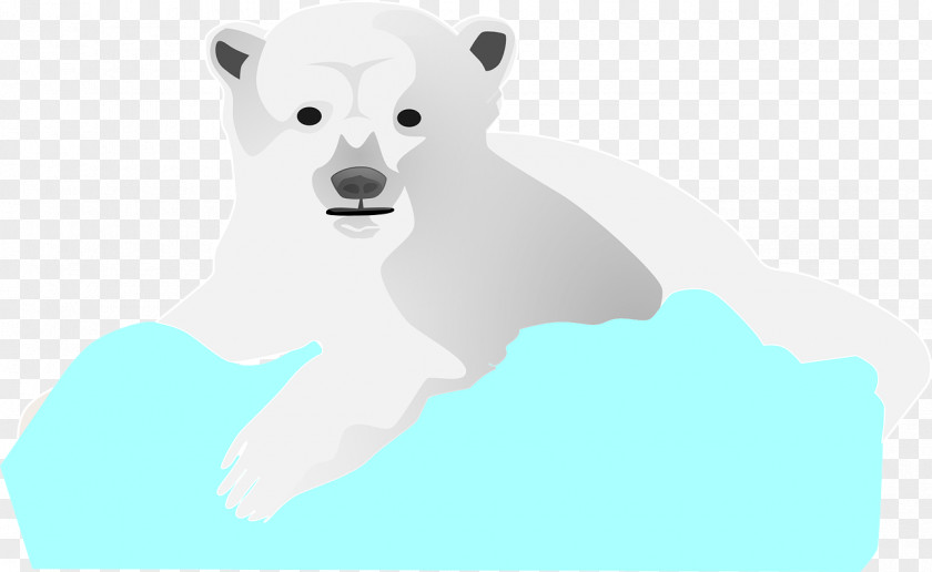 White Polar Bear Dog Illustration PNG