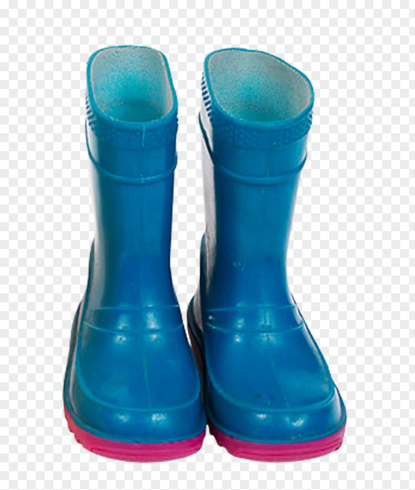 Blue Rain Boots Wellington Boot Shoe Galoshes Clip Art PNG