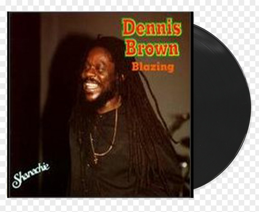 Dennis Brown Blazing Album Cover Compact Disc PNG