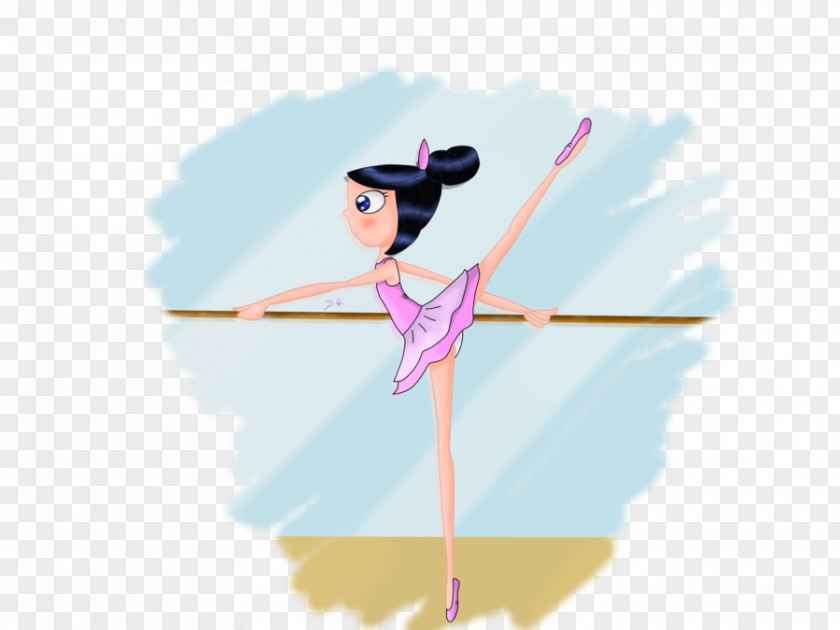 Hand-painted Ink And White Ballerina Isabella Garcia-Shapiro Ferb Fletcher Phineas Flynn Ballet Dancer Drawing PNG