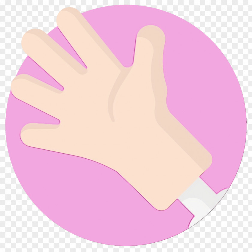 Pink Hand Finger Glove Violet PNG