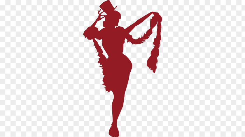 Silhouette Cabaret Burlesque PNG