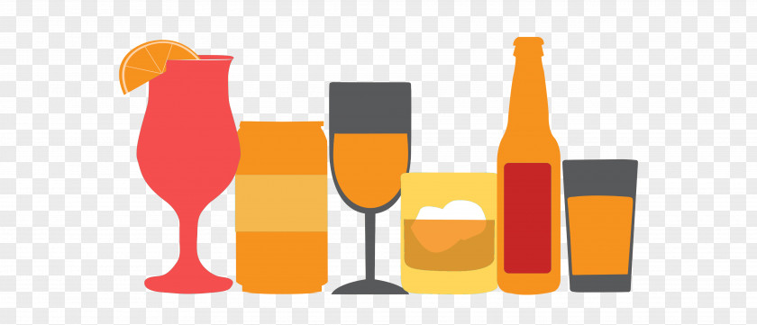 Glass Bottle Beer Orange PNG