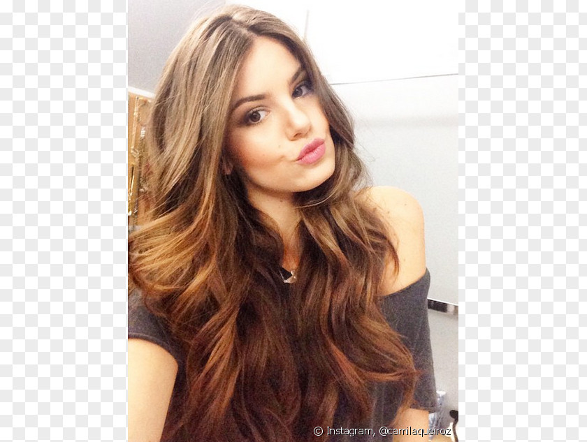 Hair Camila Queiroz Long Model Hairstyle PNG