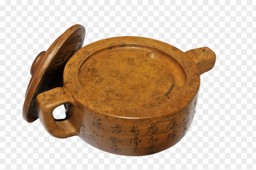 Ink Stone Carvings Teapot Shape Yimeng Pottery Ceramic Cup PNG