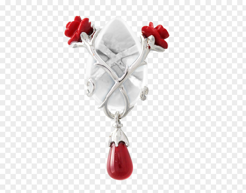 Rose Thorn Earring Ruby Charms & Pendants Jewellery Crystal Keepers PNG