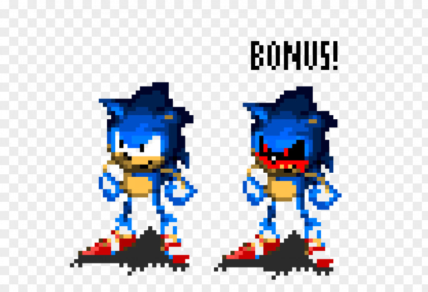 Sonic The Hedgehog Pixel Art Metal PNG