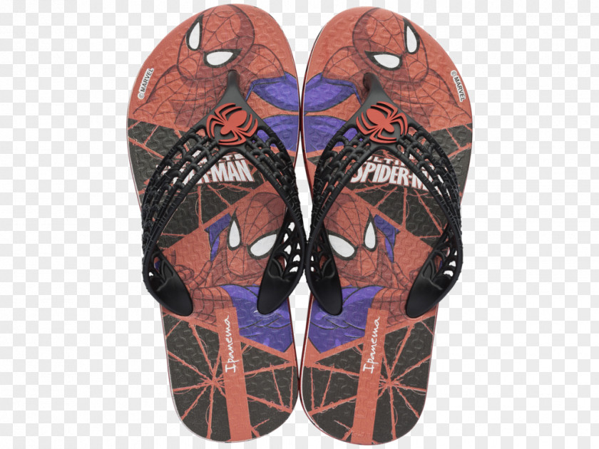 Spider-man Flip-flops Spider-Man Shoe Footwear Sandal PNG