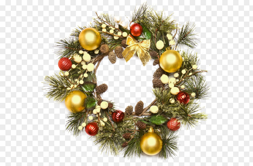 Christmas Wreath Ornament Garland PNG