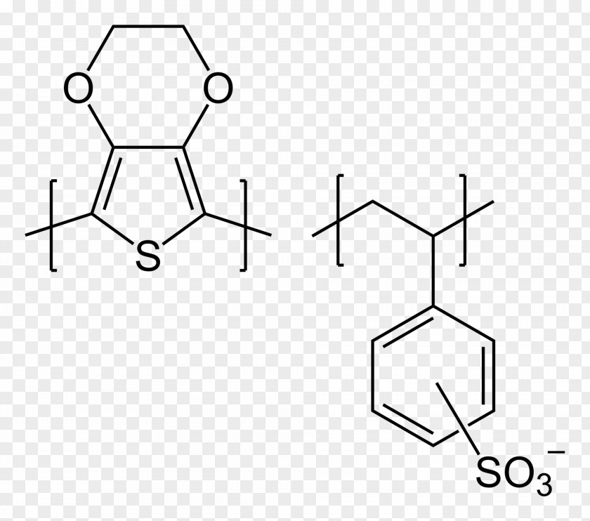 Structure Poly(3,4-ethylenedioxythiophene) PEDOT:PSS Polymer Polystyrene Sulfonate PNG